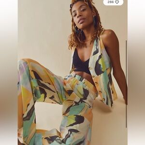 Free People Zoe Vest Suit